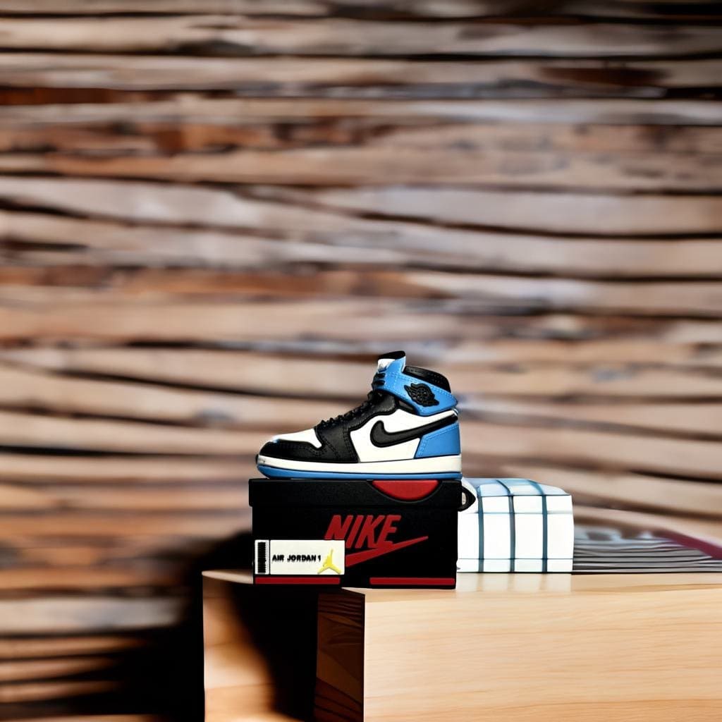 Blue N Black Jor-dan Shoe Box Apple Airpods Cases For Pro2 Generation from Hanging Owl india