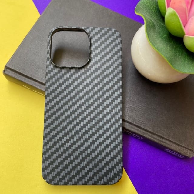 Carbon Fiber Printed Cases for iPhone 14 Series in India - Hanging Owl