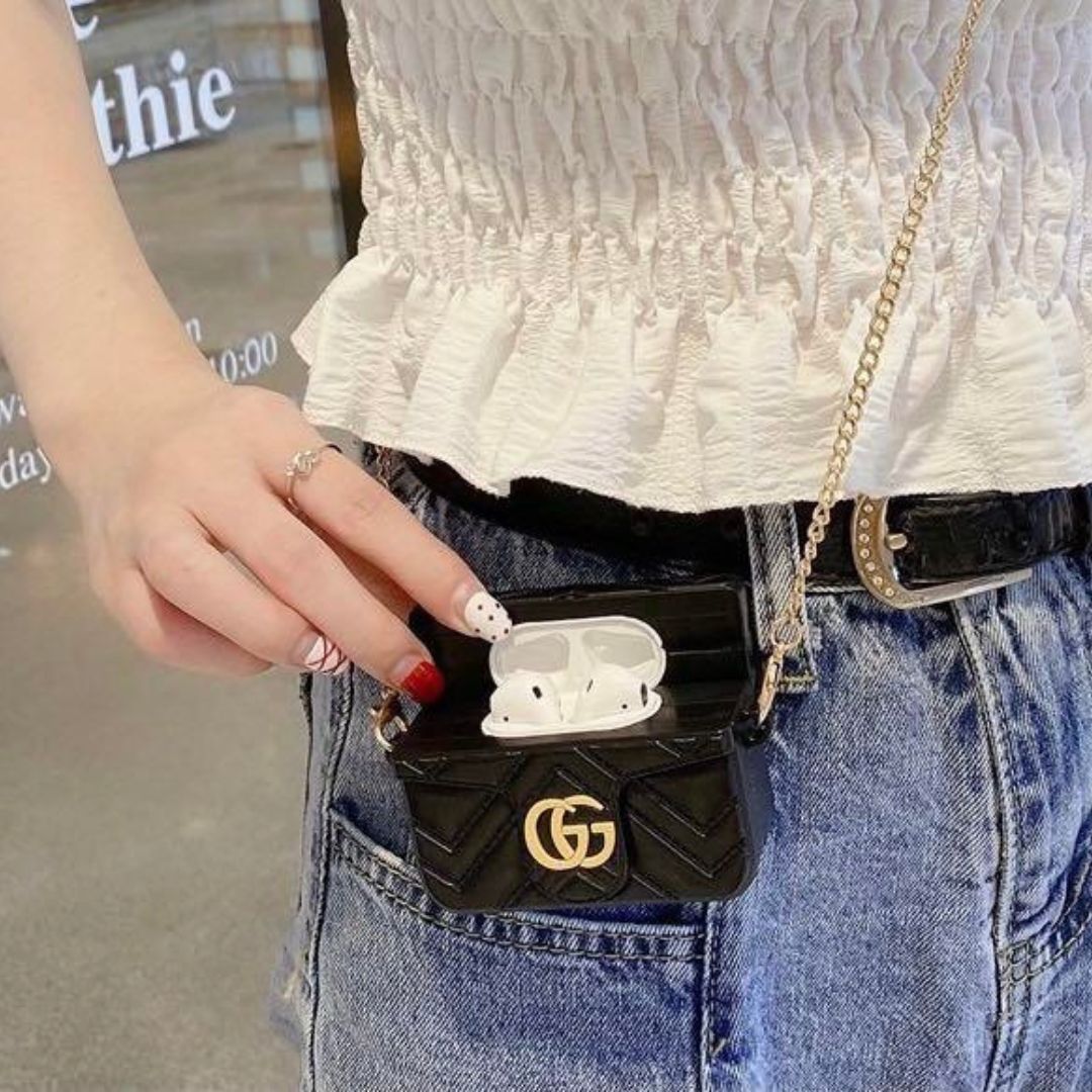 G Flap Sling Bag Apple Airpods Cases For 1-2 Generation