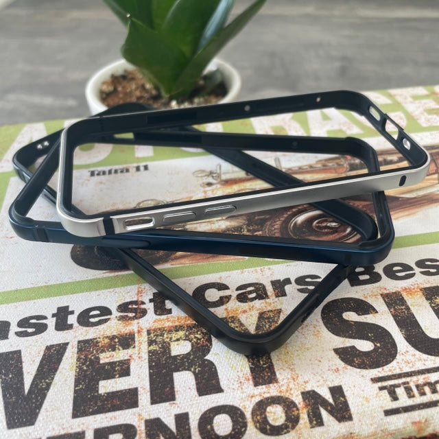 Metal Silicone Bumper Frame Case For iPhone 11 series