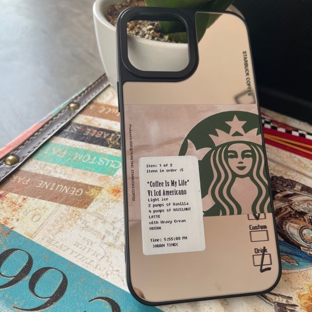 Mirror Finish Star-Bucks Case For iPhone 13 series
