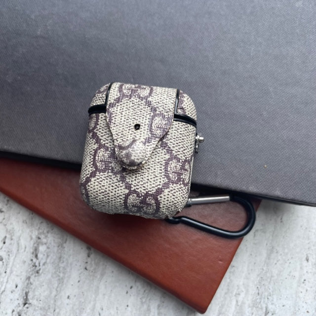 LUXURY BRAND BUTTON LEATHER AIRPODS 1-2 GENERATION CASES