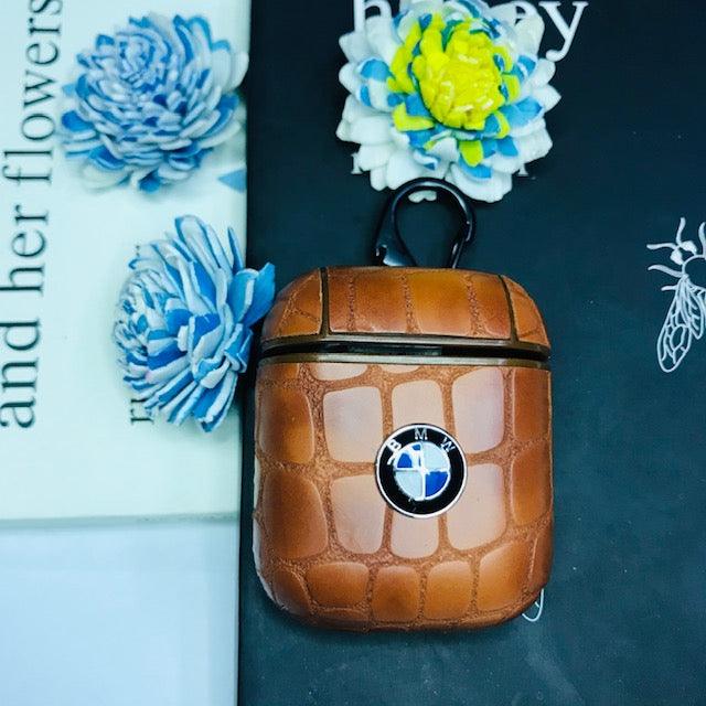 BMW CROCO CLOUDS LEATHER AIRPODS CASES FOR 1&2 - Hanging Owl India