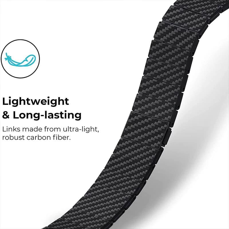 Carbon Fiber Band for Apple Watch  42-44-45-49 MM Apple Watch Band - Hanging Owl  India 