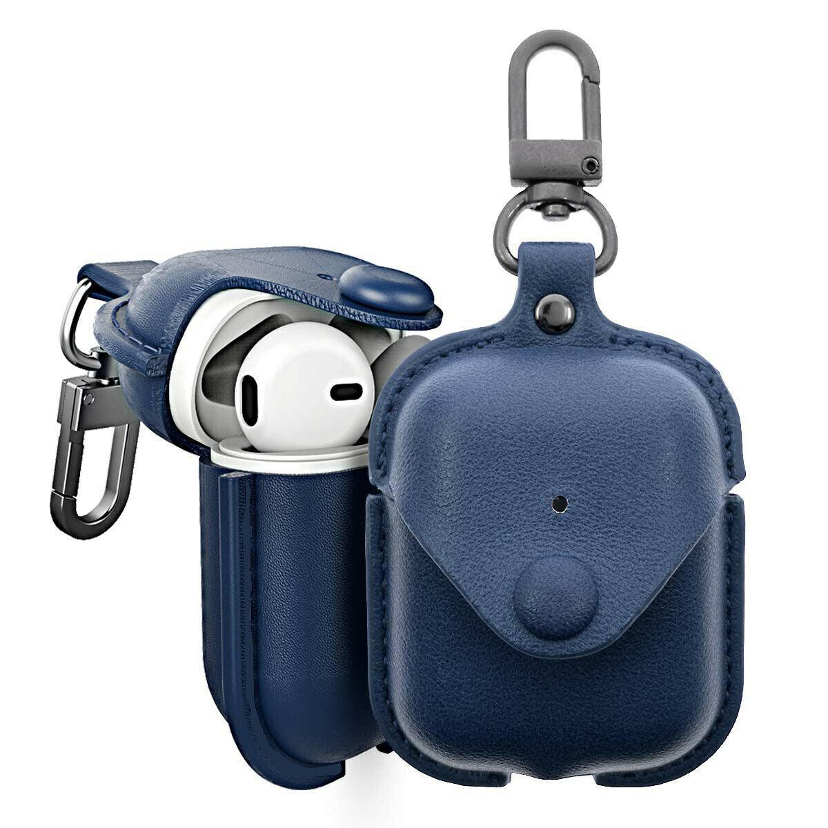 DESIGNER POUCH BUTTON LEATHER AIRPODS CASES - Hanging Owl
