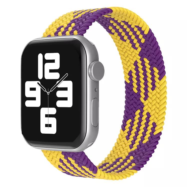 Duo Colour Braided Solo Stretchable Loop Band For Apple Watch 38-40-41 mm - Hanging Owl