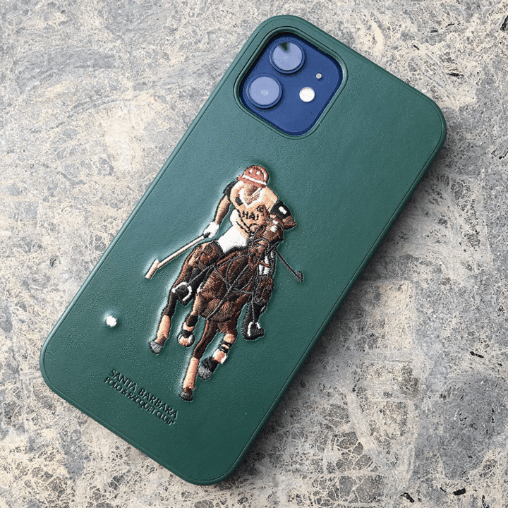iPhone 12 Series Santa Barbara Jockey Leather iPhone Cover - Hanging Owl India