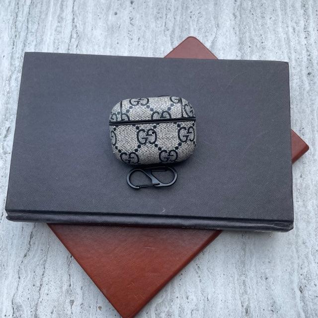 Monogram G Design Leather Case For Airpods Pro - Hanging Owl India