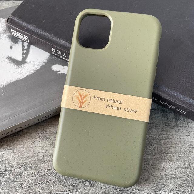 Wheat Straw Eco Friendly Material Iphone Case For 11-12-13 series - Hanging Owl India