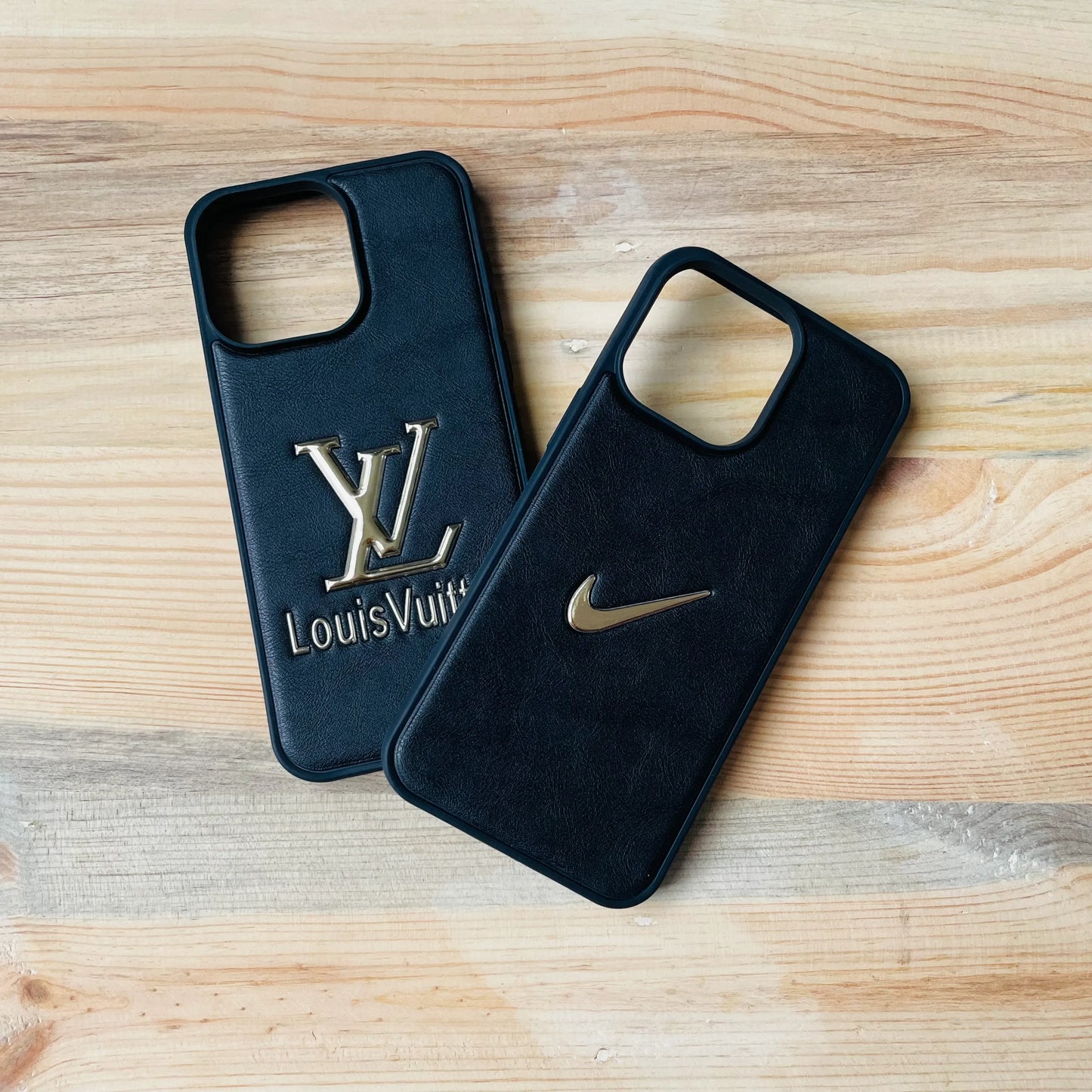 Black Series | Luxury Leather 3D Embossed iPhone Case