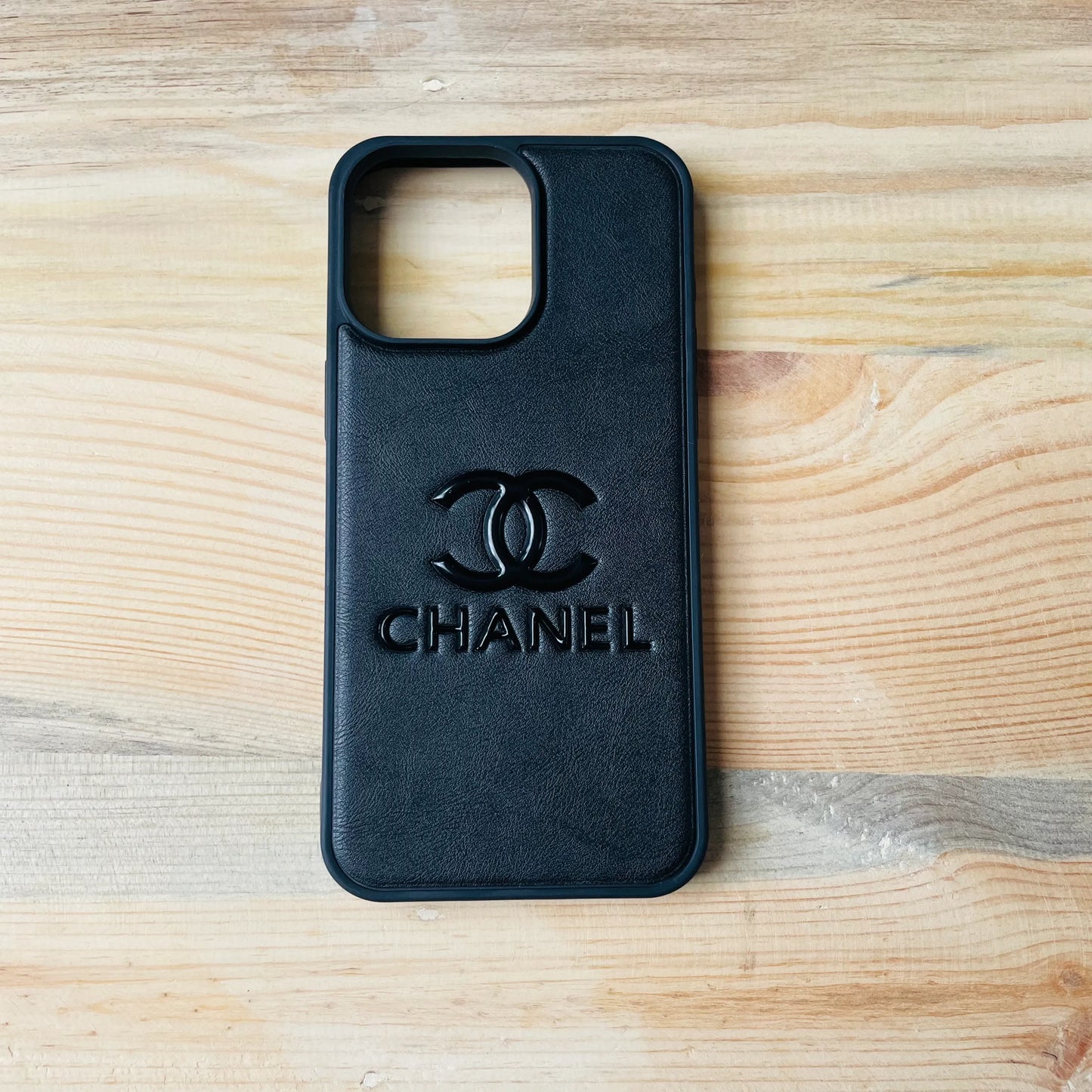 Black Series | Luxury Leather 3D Embossed iPhone Case