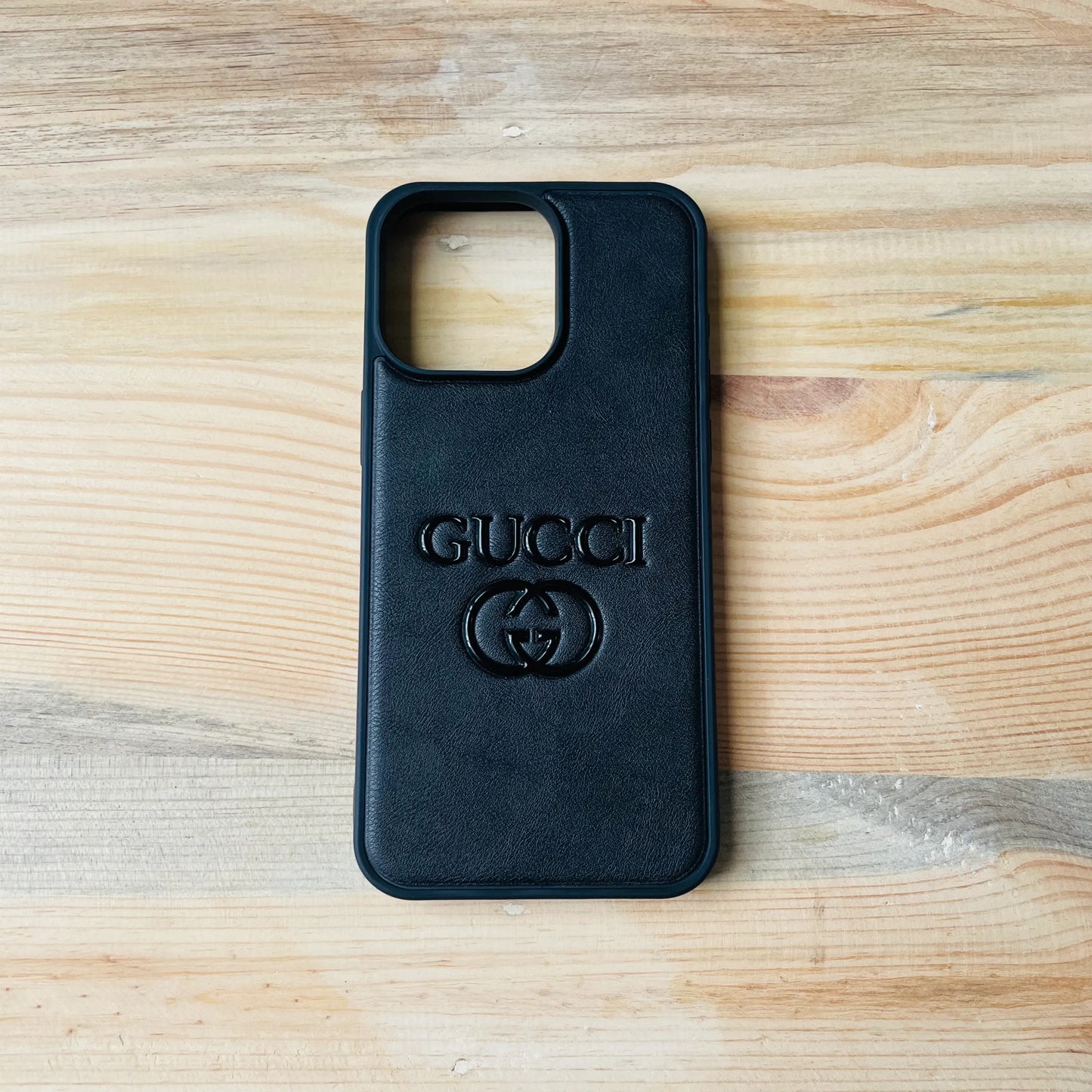 Black Series | Luxury Leather 3D Embossed iPhone Case