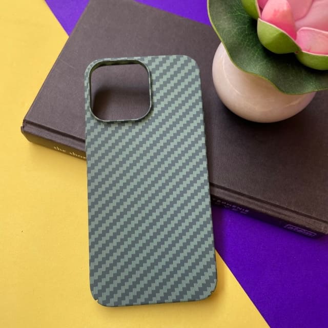Carbon Fiber Printed Cases for iPhone 14 Series in India - Hanging Owl
