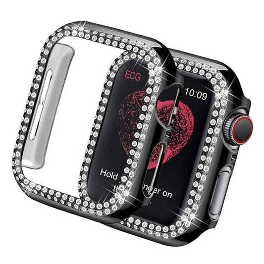 Dazzle Series Diamond Tempered Case for Apple Watch 45mm