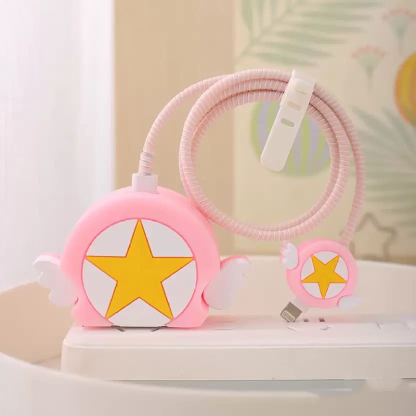 Star With Wings Apple Charger Cover For 18-20W from hanging owl