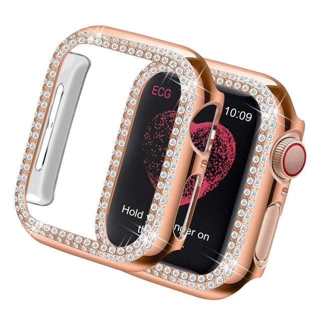 Dazzle Series Diamond Tempered Case for Apple Watch 44mm Hanging OWl India 