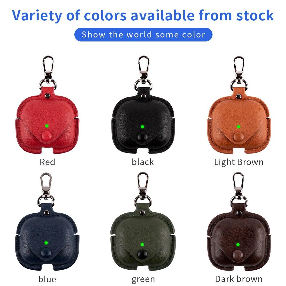 3RD GENERATION BUTTON POUCH LEATHER AIRPODS CASE COVER - Hanging Owl  India