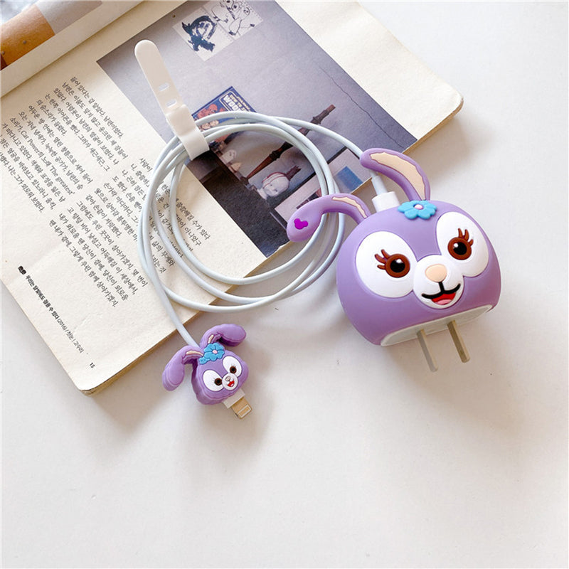 Bunny Bear Apple Charger Cover For 18-20W from hangingowl