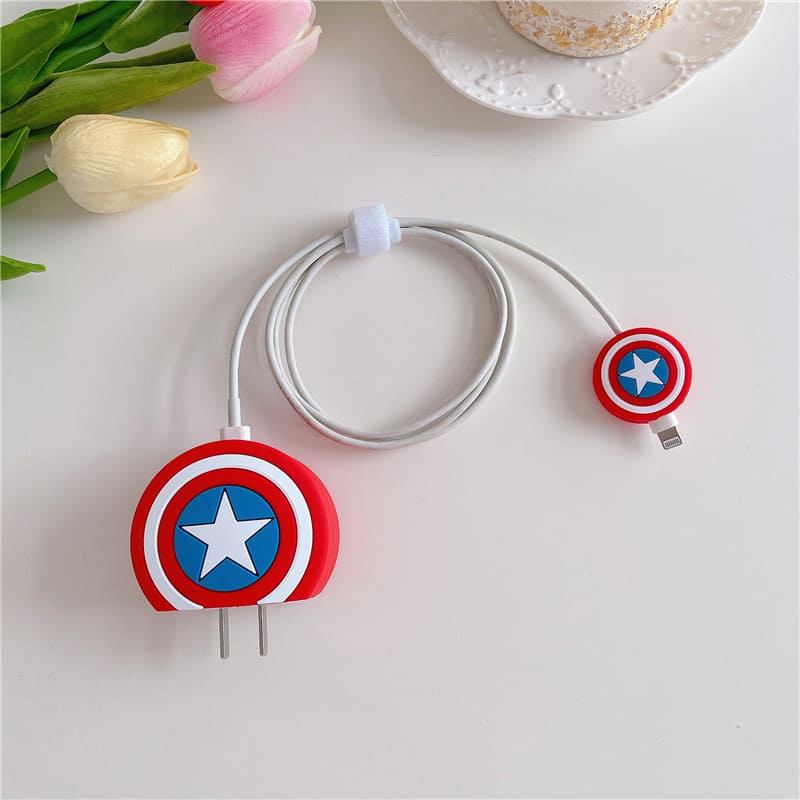 Captain America Apple Charger Cover For 18-20W from hanging owl 