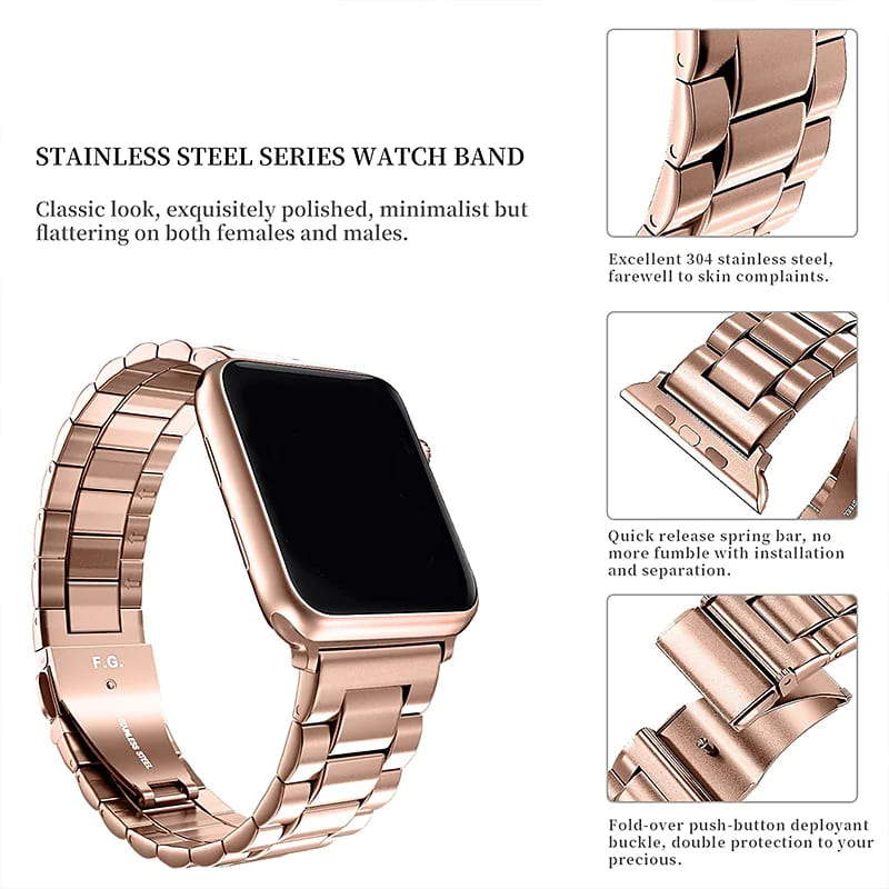Classic Stainless Steel Band For Apple Watch 38-40-41 mm