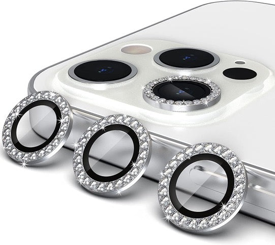 Diamond Studed Camera Lense Protector Ring For iPhone 14