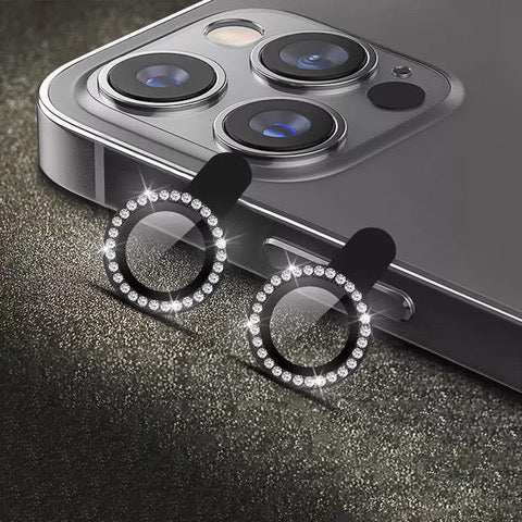 Diamond Studed Camera Lense Protector Ring For iPhone 11