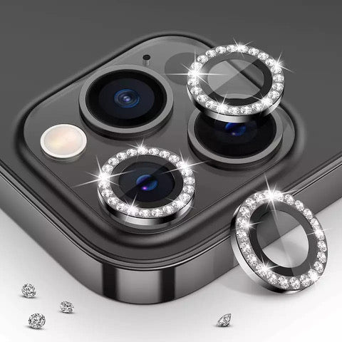 Diamond Studed Camera Lense Protector Ring For iPhone 13 Pro Max