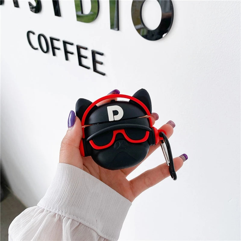 Hip-Hop Bulldog Silicone Apple AirPods Pro Case Cover – Hanging Owl