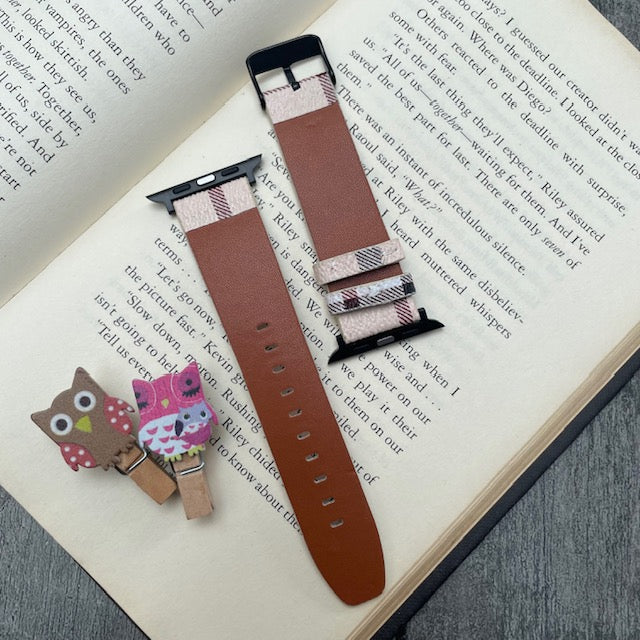 Vegan Leather Luxury Brand Design Apple Watch Band for 38-40-41 mm