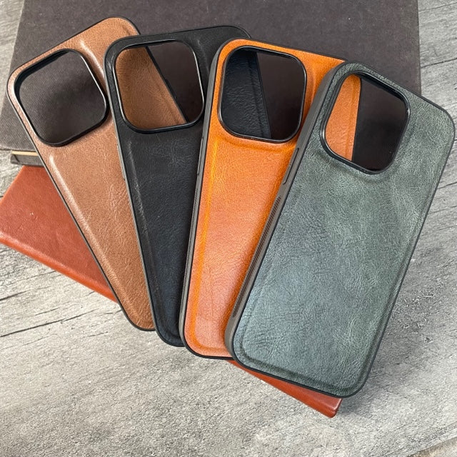 Classic PU Leather On Silicone Case For IPhone 14 series