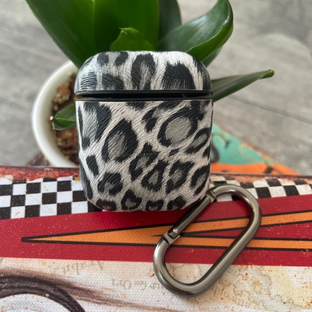 Animal Print Leather Case For Apple Airpos 1-2 Generation