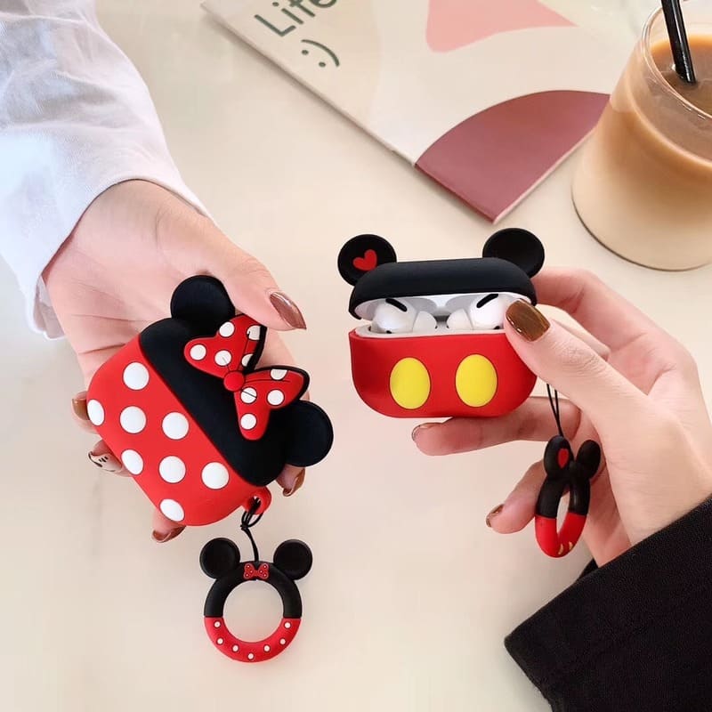 Mickey & Mini Apple Airpods Cases For Pro1 & Pro2 Generation from hanging owl 