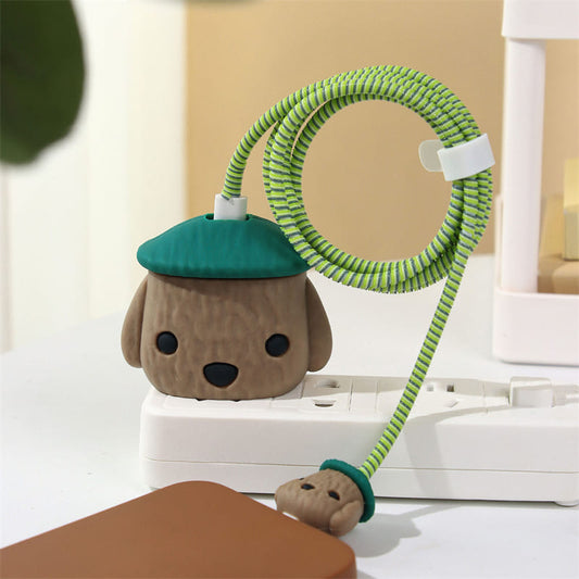 Teddy Dog Apple Charger Cover For 18-20W From Hanging Owl.