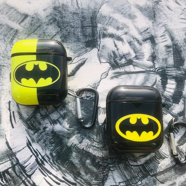 BAT-MAN GLOSSY SILICONE AIRPODS CASE COVER FOR 1&2 - Hanging Owl  India