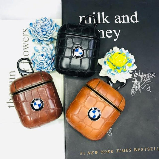BMW CROCO CLOUDS LEATHER AIRPODS CASES FOR 1&2 - Hanging Owl  India