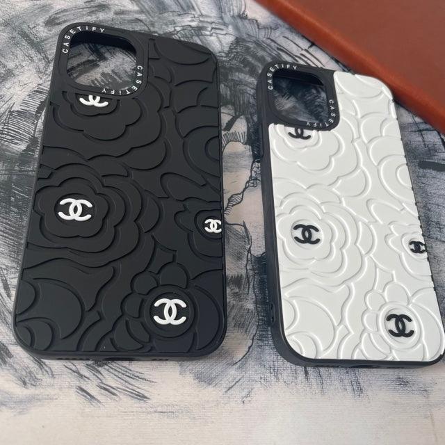 C-H-A-N-E-L 3D design Silicone Iphone Case For 11-12-13 series