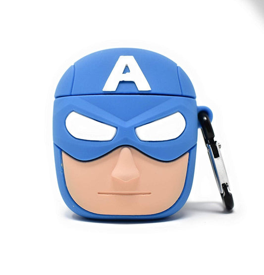 Captain America Face Airpods Case - Hanging Owl  India