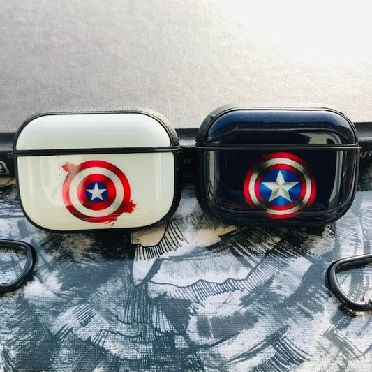 CAPTAIN AMERICA  GLOSSY SILICONE COVER FOR AIRPODS PRO - Hanging Owl  India