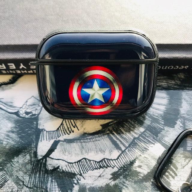 CAPTAIN AMERICA  GLOSSY SILICONE COVER FOR AIRPODS PRO - Hanging Owl  India