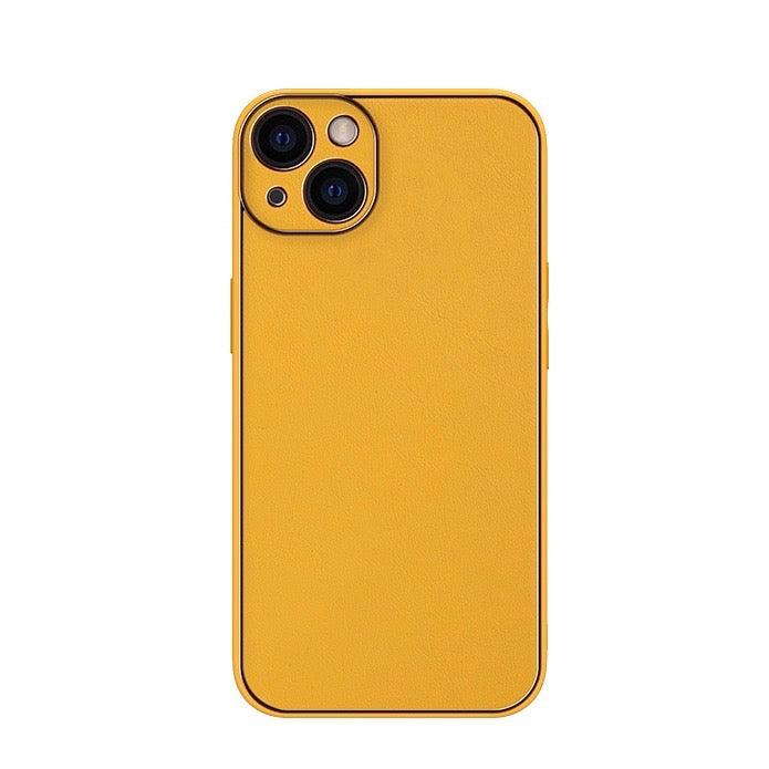 Colorful Leather Case With Gold Border For Iphone 11-12-13 series - Hanging Owl  India