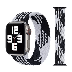 Duo Colour Braided Solo Stretchable Loop Band For Apple Watch 38-40-41 mm - Hanging Owl 