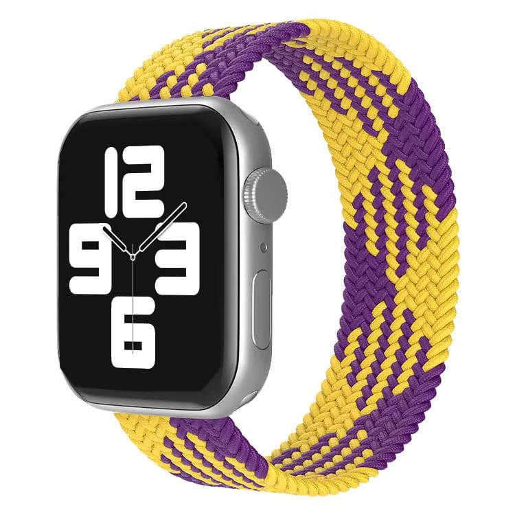 Duo Colour Braided Solo Stretchable Loop Band For Apple Watch 38-40-41 mm - Hanging Owl 