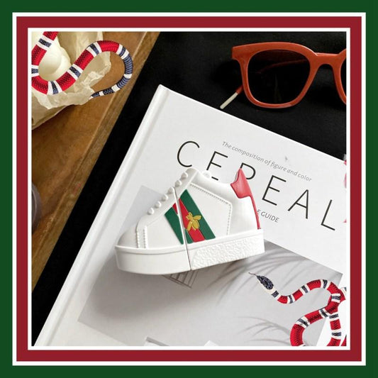 G WHITE SHOES SILICONE AIRPODS CASE COVER FOR 1-2 & PRO - Hanging Owl  India