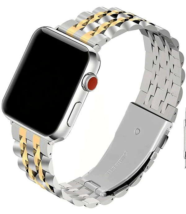 Luxury Design Stainless Steel Metallic Band For Apple Watch 42-44-45-49 mm - Hanging Owl 