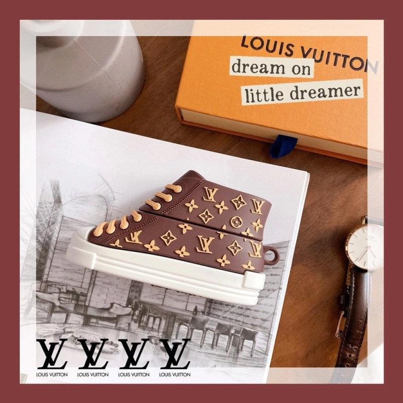 Louis Vuitton Airpods Case 1 & 2, Luxury Leather Shockproof Airpod 2 C –  WoWEarphone