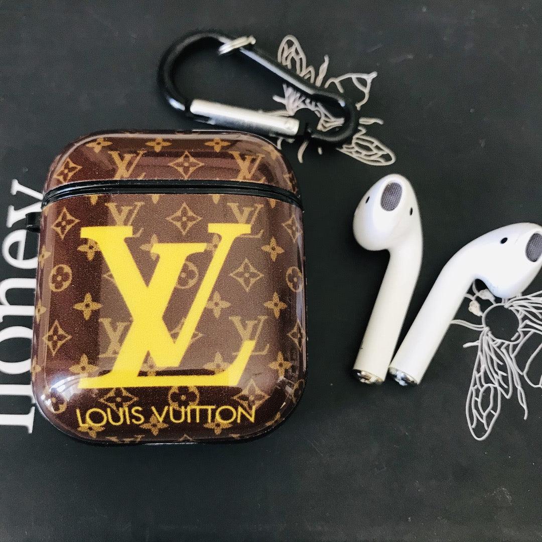 LV GLOSSY SILICONE AIRPODS CASE COVER FOR 1&2 - Hanging Owl  India