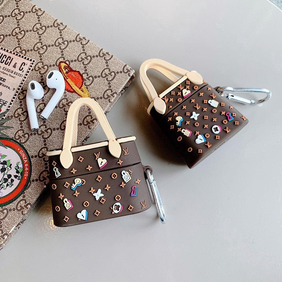 LV TOTE BAG SILICONE AIRPODS CASE COVER FOR 1-2 & PRO - Hanging Owl  India