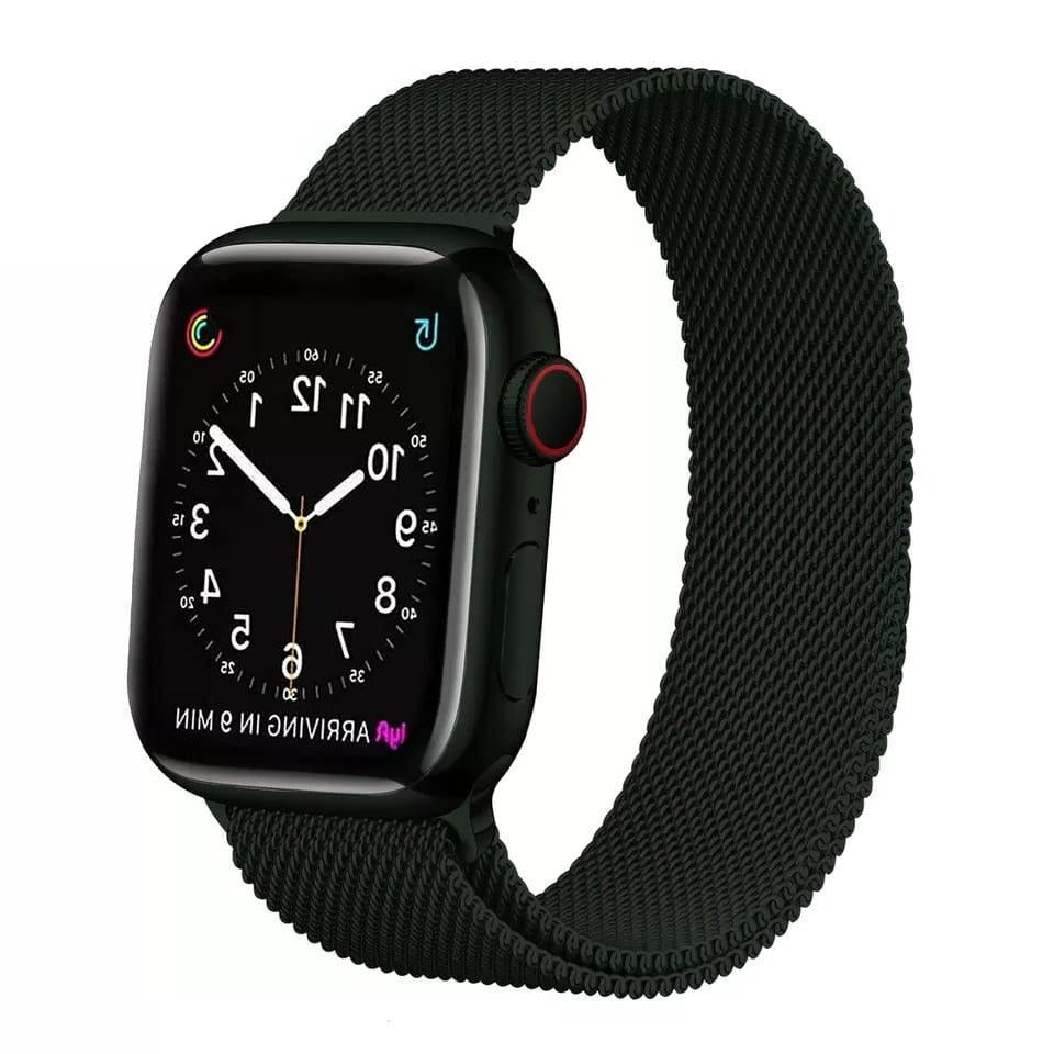 Magnetic Milanese Loop apple watch Band For Apple Watch 38-40-41 mm – in DEEP GREEN, stainless steel | Hanging Owl