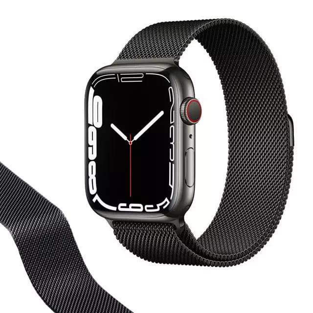 Magnetic Milanese Loop apple watch Band For Apple Watch 38-40-41 mm CARBON BLACK