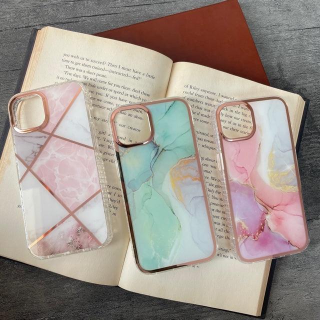Marble Printed design Silicone Iphone Case For 11-12-13 series - Hanging Owl  India